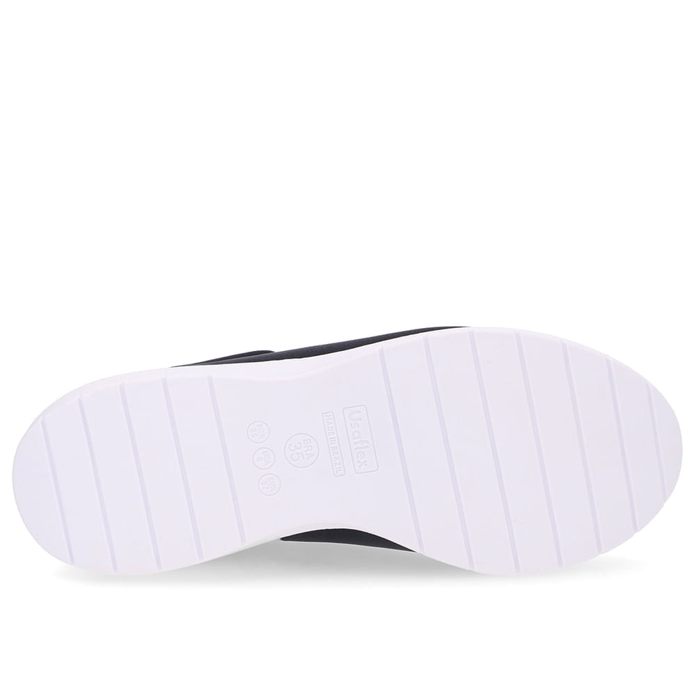 Tênis Slip On Azul Elastano