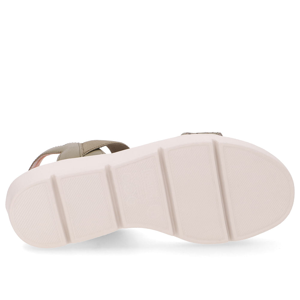 Sandália Plataforma Couro Verde Laser