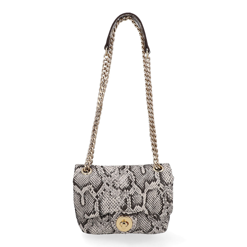Bolsa Tiracolo Couro Cobra Natural