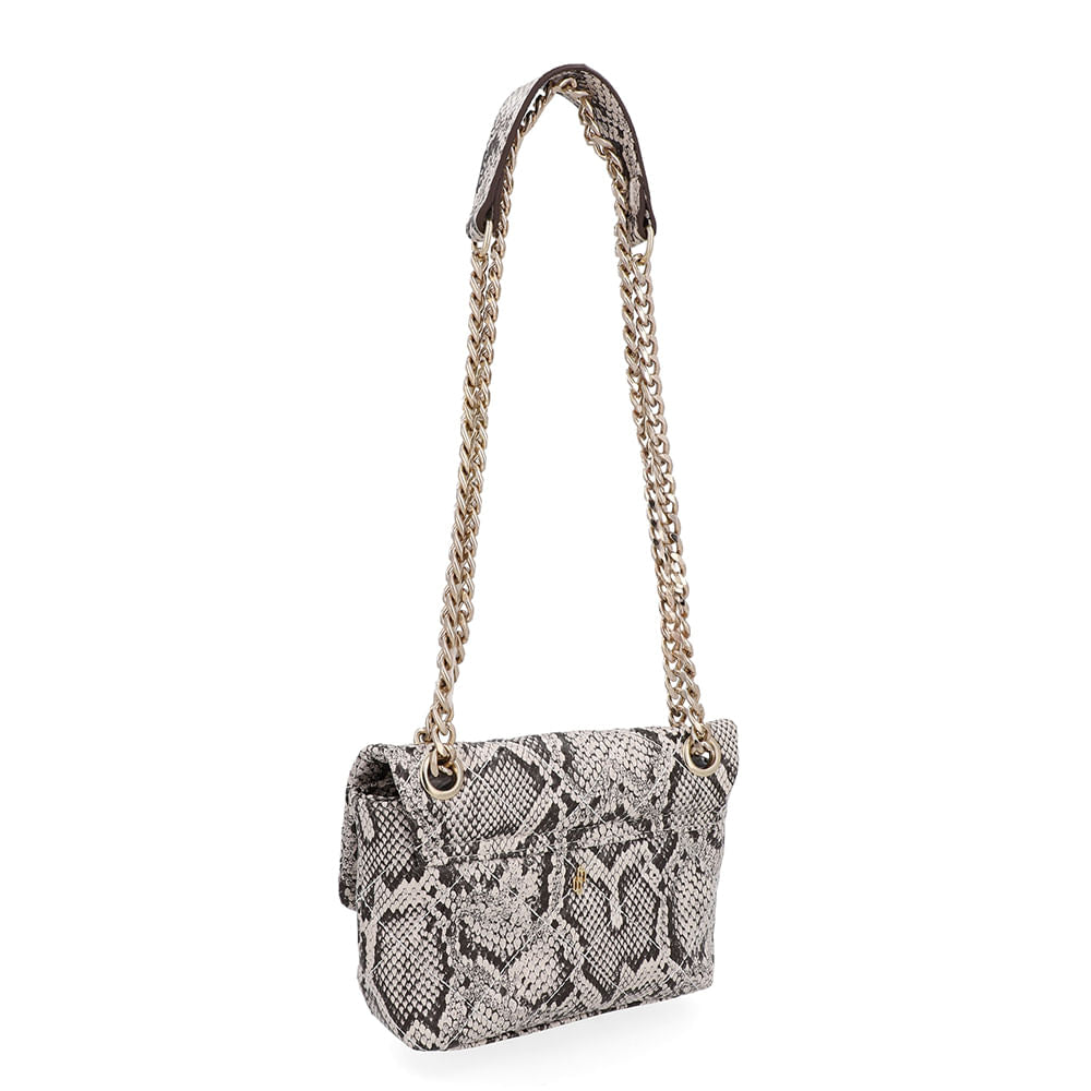 Bolsa Tiracolo Couro Cobra Natural