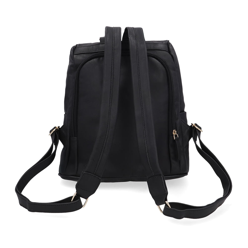 Mochila Couro Preta