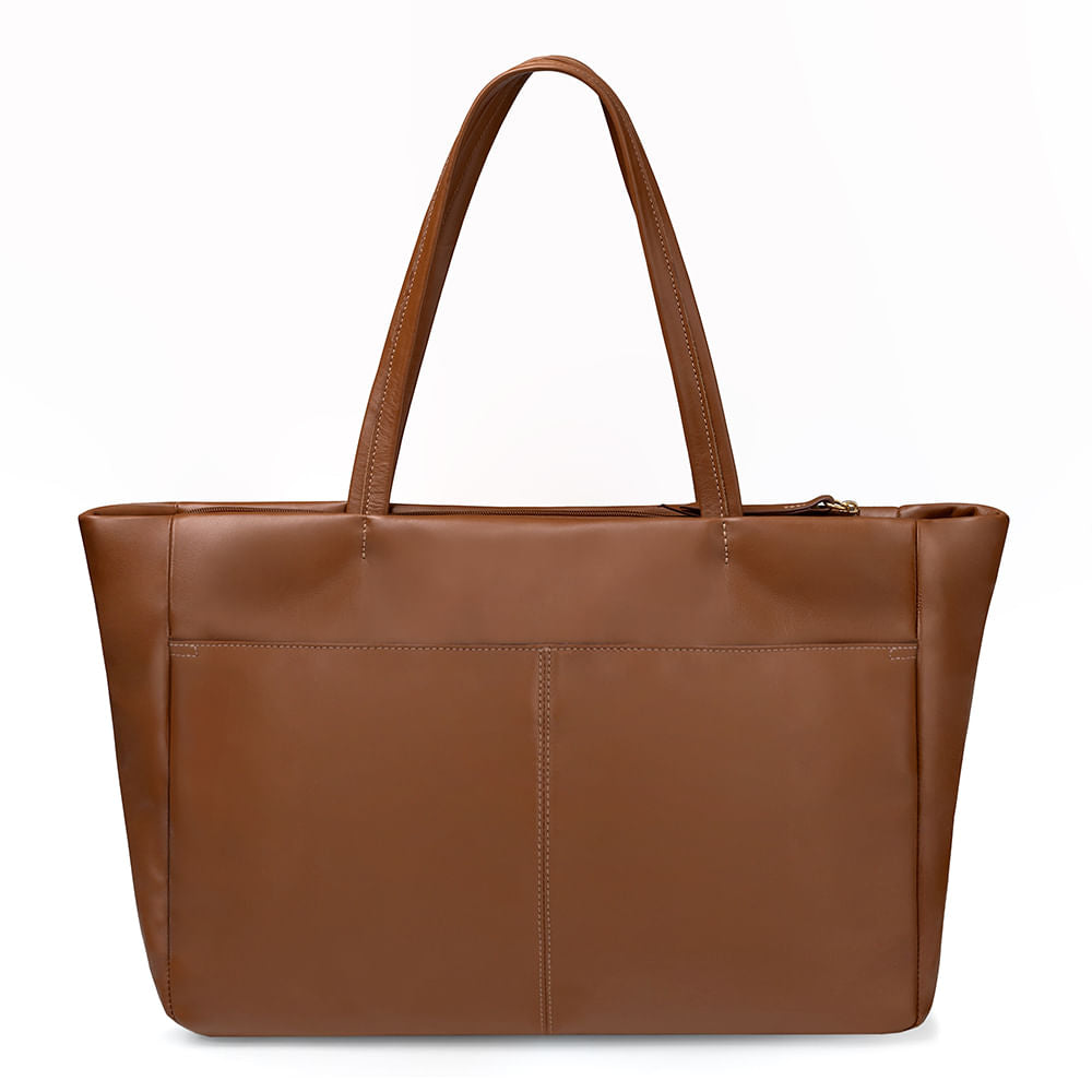 Bolsa Shopper Couro Marrom Comfy