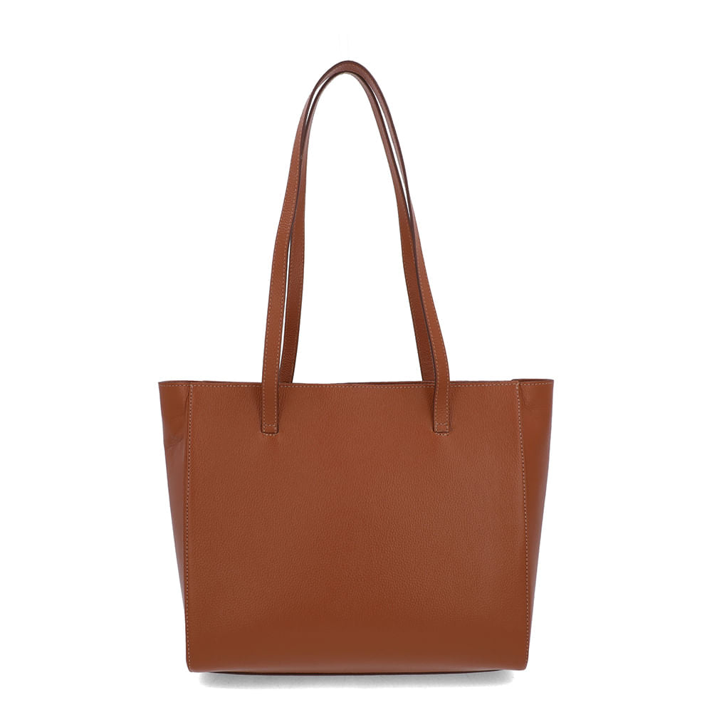 Bolsa Shopper Couro Marrom Doce De Leite Matelassê