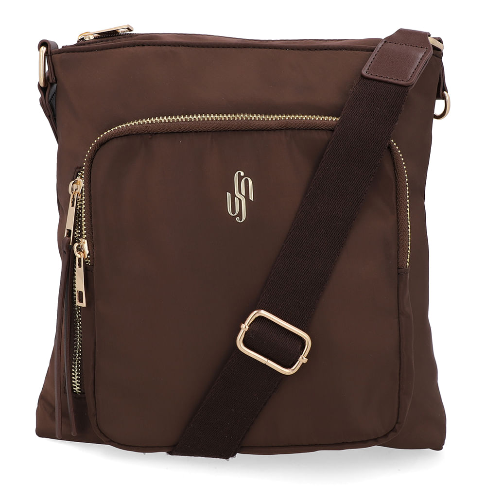 Bolsa Tiracolo Nylon Marrom