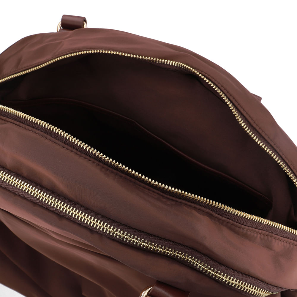 Bolsa Shopper Nylon Marrom