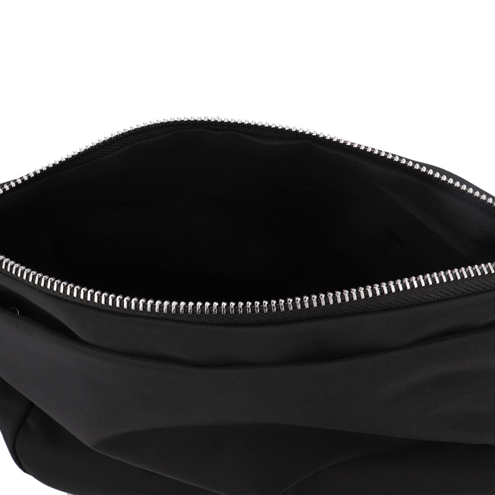 Bolsa Tiracolo Poofy Nylon Preta Bolso