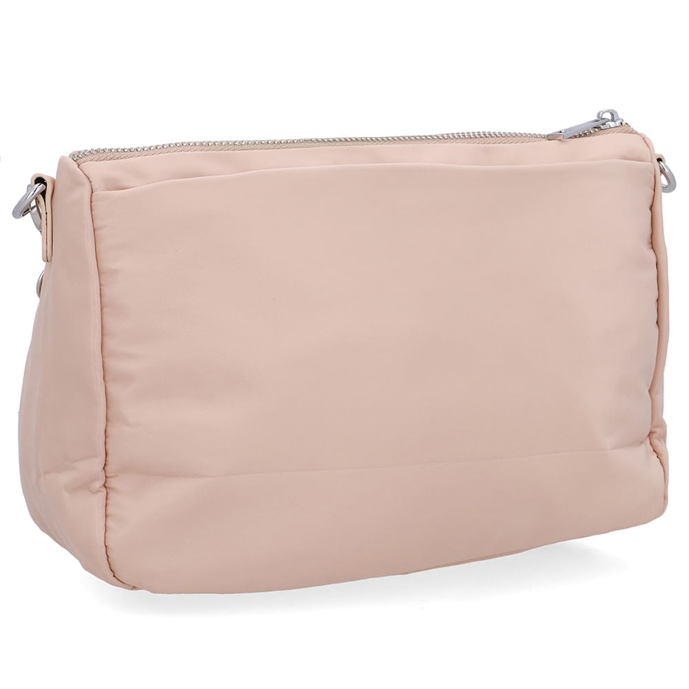 Bolsa Tiracolo Poofy Nylon Bege Bolso