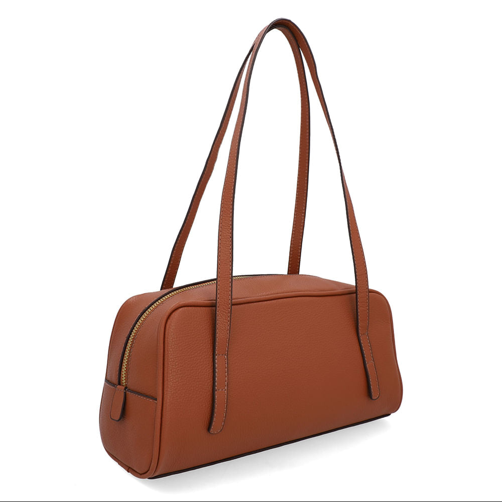 Bolsa Baguete Couro Marrom