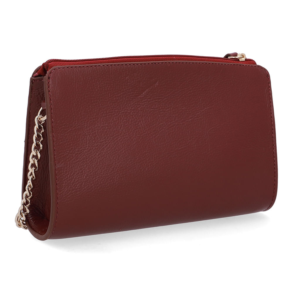 Bolsa Tiracolo Couro Vermelha