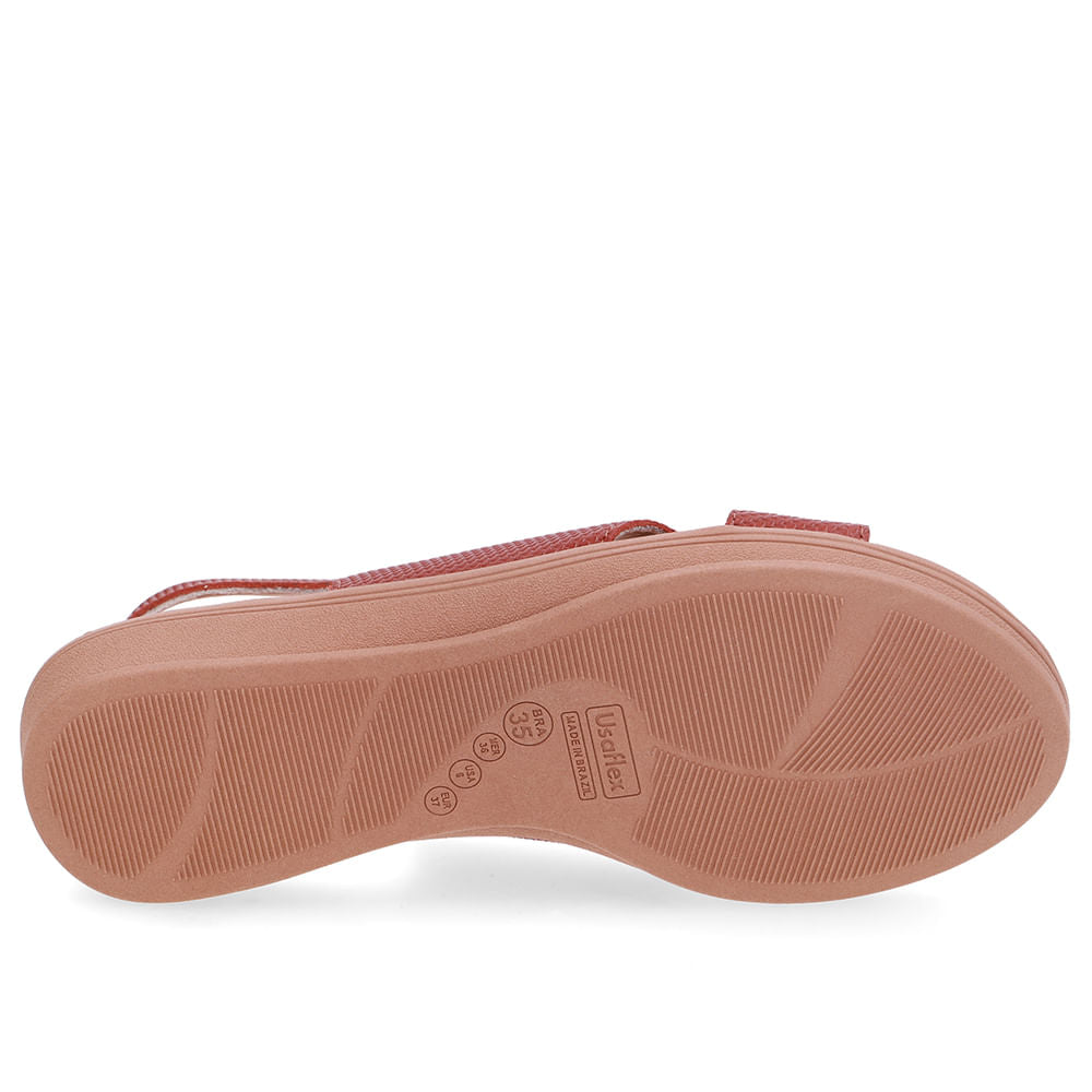 Sandália Baixa Couro Marrom