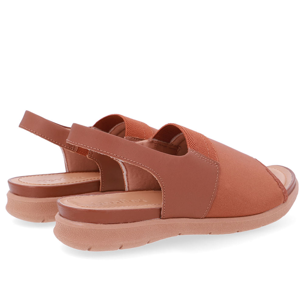 Sandália Plataforma Elastano Marrom