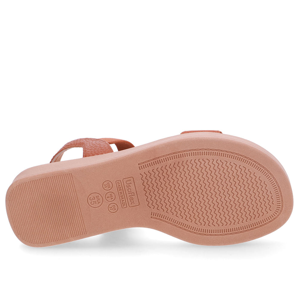 Sandália Plataforma Elástico Marrom