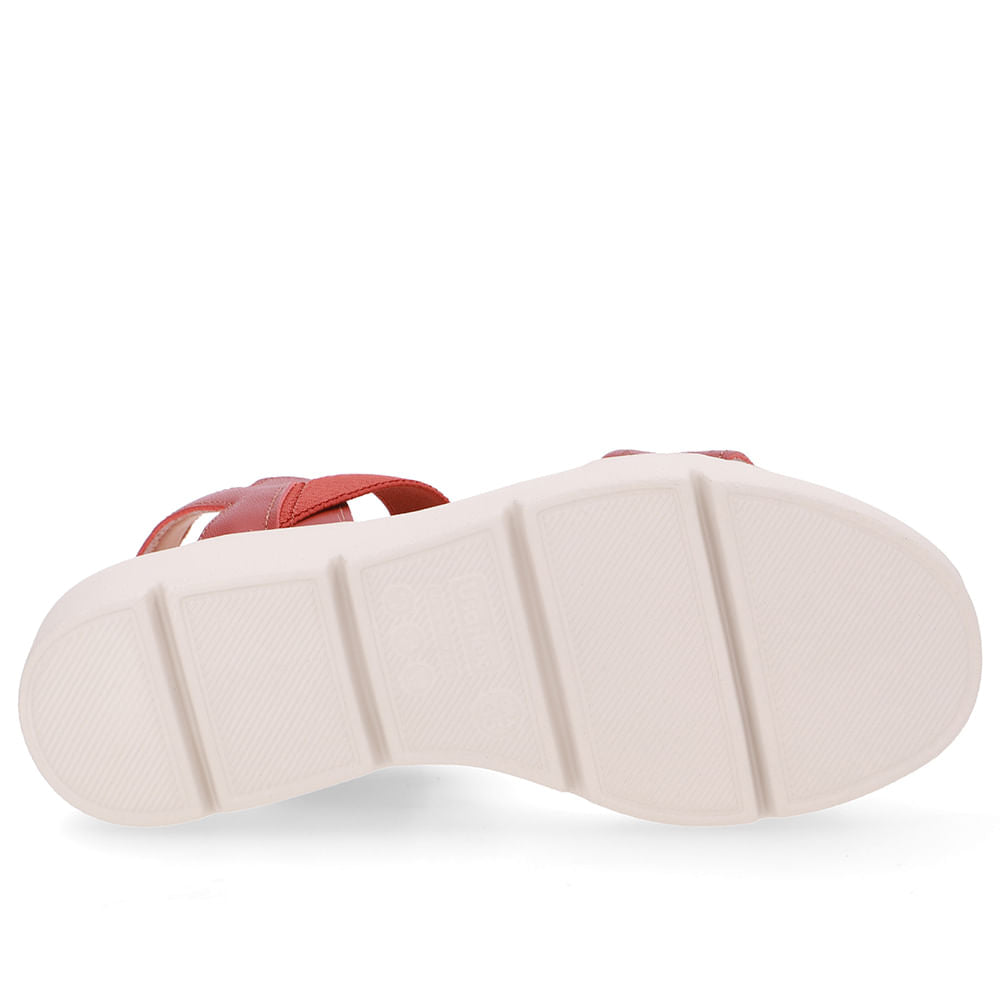 Sandália Plataforma Couro Marrom Laser