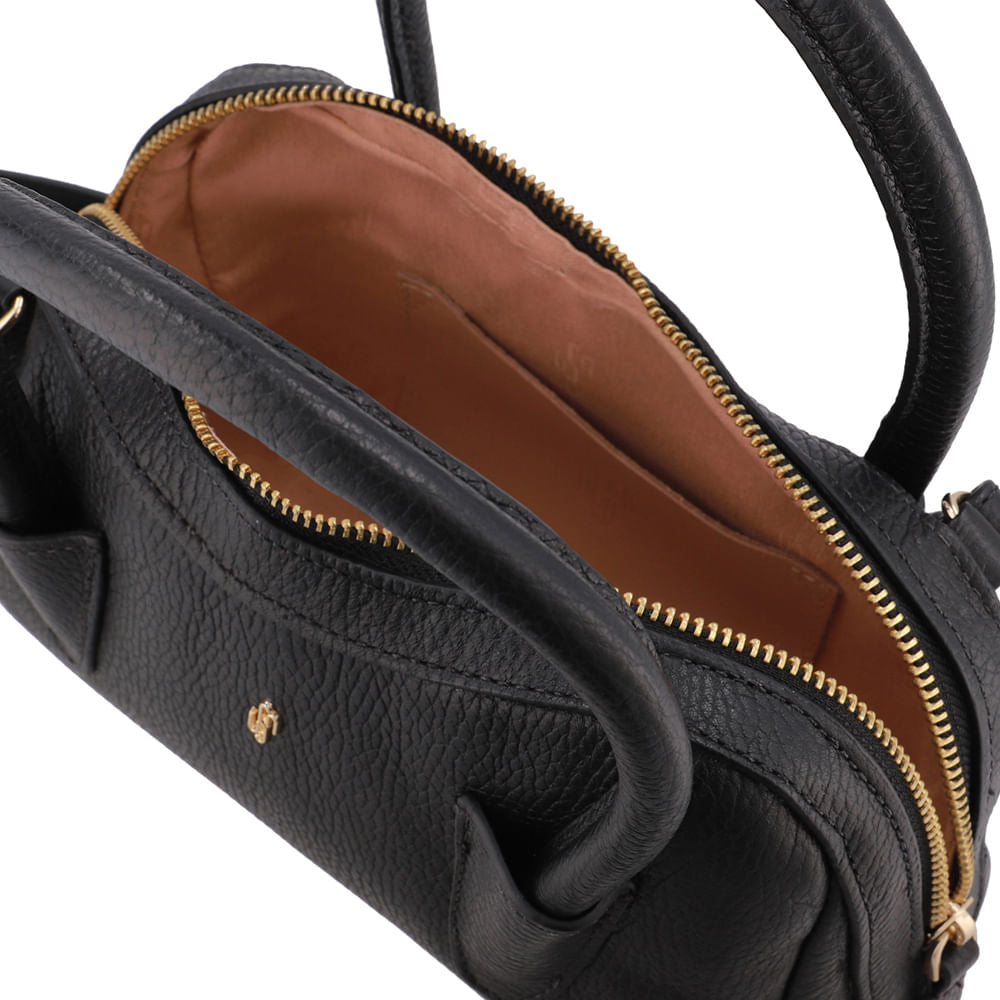 Bolsa Tote Couro Preta