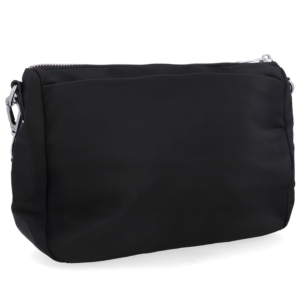 Bolsa Tiracolo Poofy Nylon Preta Bolso