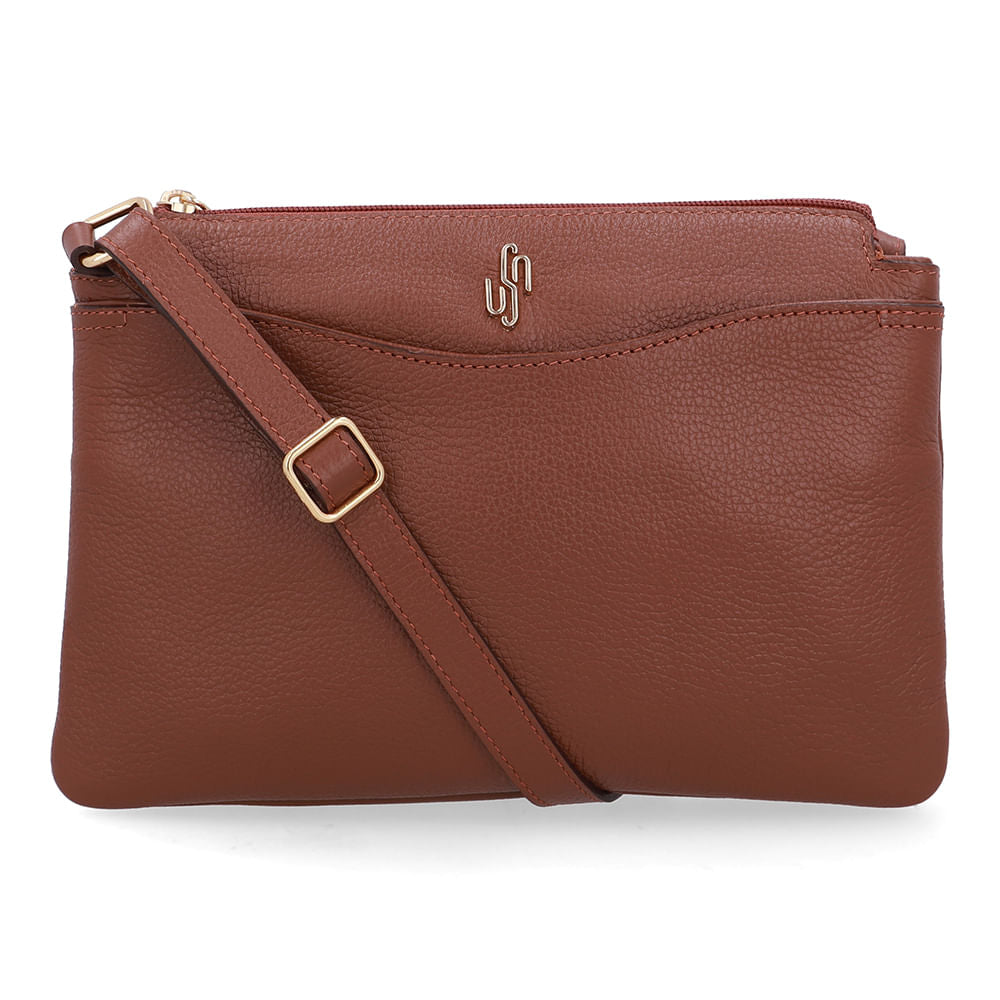 Bolsa Tiracolo Couro Marrom